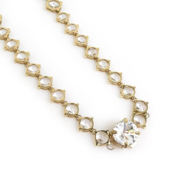 Miu Miu Jewelry - Auth MIU MIU Necklace Gold Metal/Stone